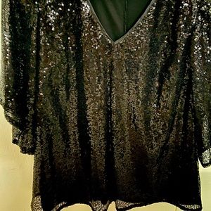 Beautiful black sequin top